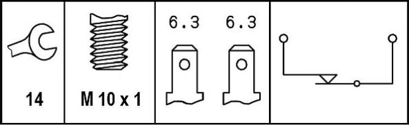 HELLA 6DD 008 622-691 - Interruttore luce freno autozon.pro