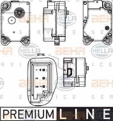 HELLA 6NW 351 344-011 - Regolatore, Valvola miscelazione autozon.pro