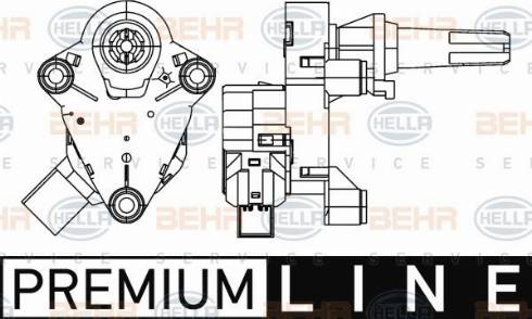 HELLA 6NW 351 345-261 - Regolatore, Valvola miscelazione autozon.pro