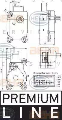 HELLA 6NW 351 329-651 - Regolatore, Valvola miscelazione autozon.pro