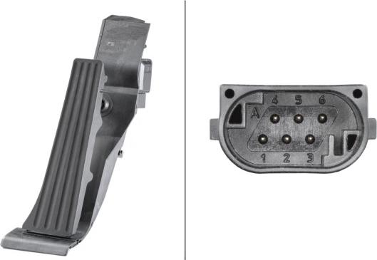 HELLA 6PV 010 946-411 - Sensore, Posizionamento pedale acceleratore autozon.pro