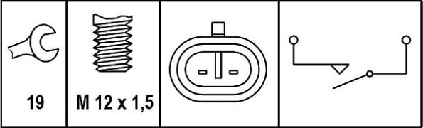 HELLA 6ZF 008 621-261 - Interruttore, Luce di retromarcia autozon.pro