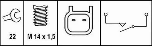 HELLA 6ZF 010 965-001 - Interruttore, Luce di retromarcia autozon.pro