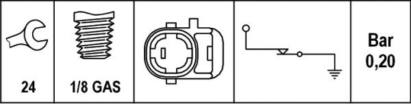 HELLA 6ZL 003 259-511 - Sensore, Pressione olio autozon.pro