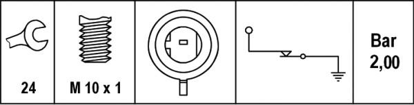 HELLA 6ZL 003 259-211 - Sensore, Pressione olio autozon.pro