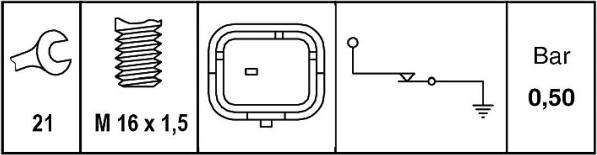 HELLA 6ZL 010 964-011 - Sensore, Pressione olio autozon.pro