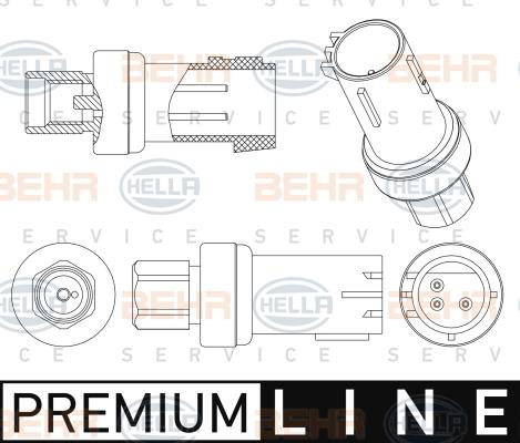 HELLA 6ZL 351 005-481 - Interruttore a pressione, Climatizzatore autozon.pro