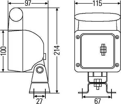 HELLA 2XS 005 020-003 - Luce permietrale autozon.pro