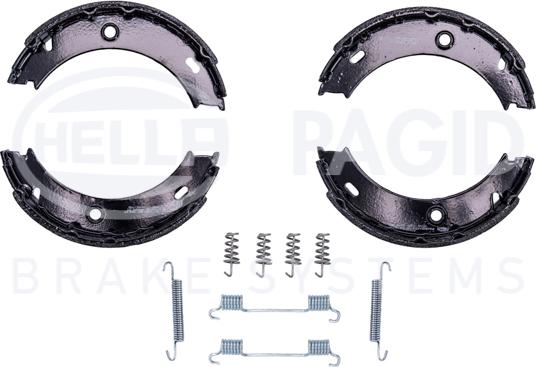 HELLA 8DA 355 050-461 - Kit ganasce, Freno stazionamento autozon.pro