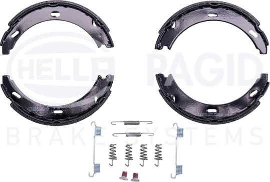 HELLA 8DA 355 050-431 - Kit ganasce, Freno stazionamento autozon.pro