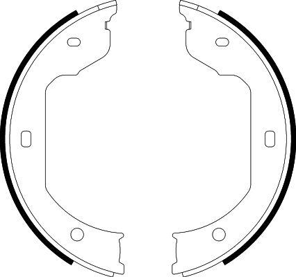 HELLA 8DA 355 050-471 - Kit ganasce, Freno stazionamento autozon.pro