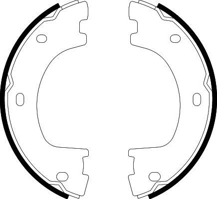 HELLA 8DA 355 050-071 - Kit ganasce, Freno stazionamento autozon.pro