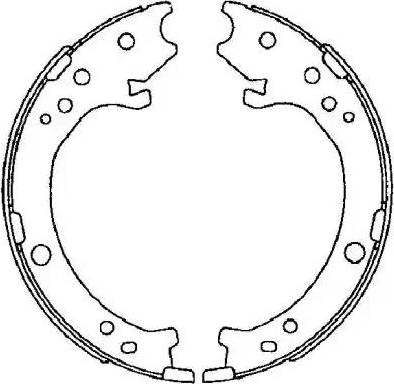 HELLA 8DA 355 050-841 - Kit ganasce, Freno stazionamento autozon.pro