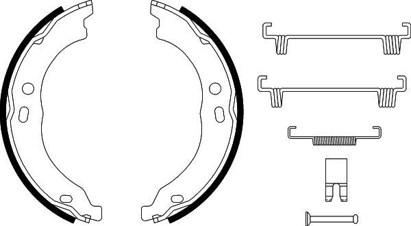 HELLA 8DA 355 050-751 - Kit ganasce, Freno stazionamento autozon.pro