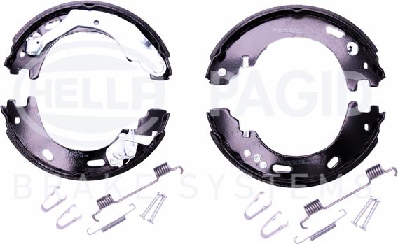 HELLA 8DA 355 051-001 - Kit ganasce, Freno stazionamento autozon.pro