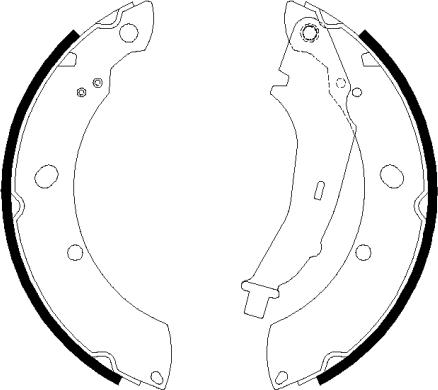 HELLA 8DA 355 051-311 - Kit ganasce freno autozon.pro