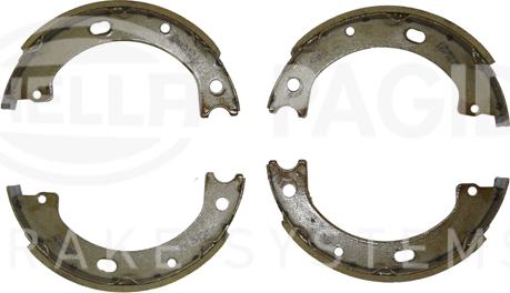 HELLA 8DA 355 051-331 - Kit ganasce, Freno stazionamento autozon.pro