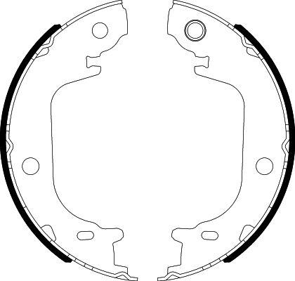 HELLA 8DA 355 051-201 - Kit ganasce, Freno stazionamento autozon.pro