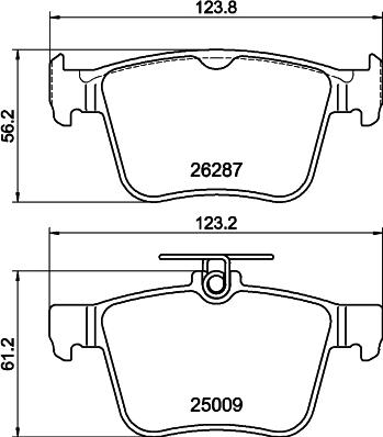 HELLA 8DB 355 044-951 - Kit pastiglie freno, Freno a disco autozon.pro