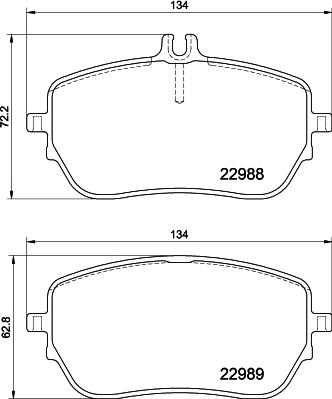 HELLA 8DB 355 044-161 - Kit pastiglie freno, Freno a disco autozon.pro