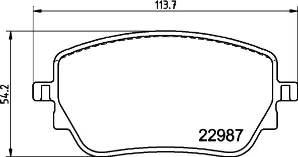 HELLA 8DB 355 044-181 - Kit pastiglie freno, Freno a disco autozon.pro