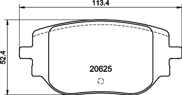 HELLA 8DB 355 044-341 - Kit pastiglie freno, Freno a disco autozon.pro