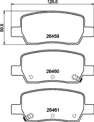 HELLA 8DB 355 044-301 - Kit pastiglie freno, Freno a disco autozon.pro