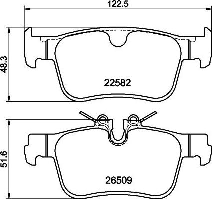 HELLA 8DB 355 044-311 - Kit pastiglie freno, Freno a disco autozon.pro