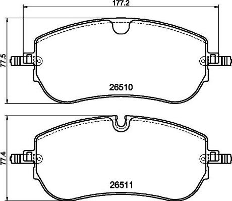 HELLA 8DB 355 044-251 - Kit pastiglie freno, Freno a disco autozon.pro