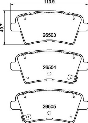 HELLA 8DB 355 044-231 - Kit pastiglie freno, Freno a disco autozon.pro