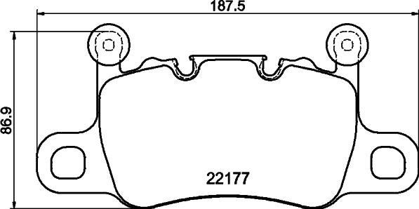 HELLA 8DB 355 044-741 - Kit pastiglie freno, Freno a disco autozon.pro