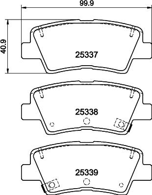 HELLA 8DB 355 044-731 - Kit pastiglie freno, Freno a disco autozon.pro