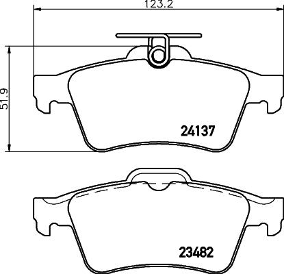 HELLA 8DB 355 045-411 - Kit pastiglie freno, Freno a disco autozon.pro