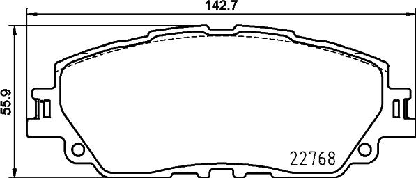 HELLA 8DB 355 045-641 - Kit pastiglie freno, Freno a disco autozon.pro