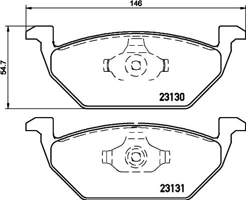 HELLA 8DB 355 045-041 - Kit pastiglie freno, Freno a disco autozon.pro