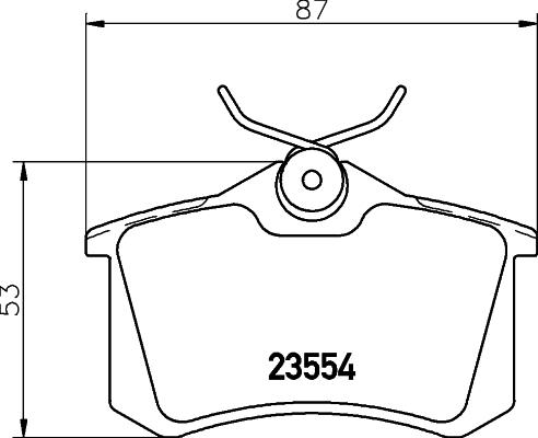 HELLA 8DB 355 045-061 - Kit pastiglie freno, Freno a disco autozon.pro