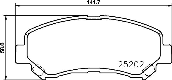 HELLA 8DB 355 045-191 - Kit pastiglie freno, Freno a disco autozon.pro