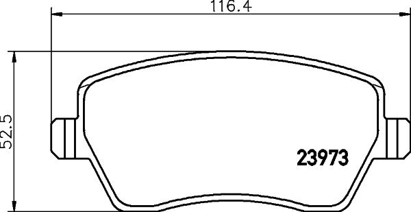 HELLA 8DB 355 045-111 - Kit pastiglie freno, Freno a disco autozon.pro