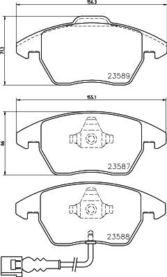 HELLA 8DB 355 045-121 - Kit pastiglie freno, Freno a disco autozon.pro