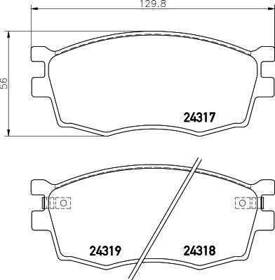 HELLA 8DB 355 045-211 - Kit pastiglie freno, Freno a disco autozon.pro