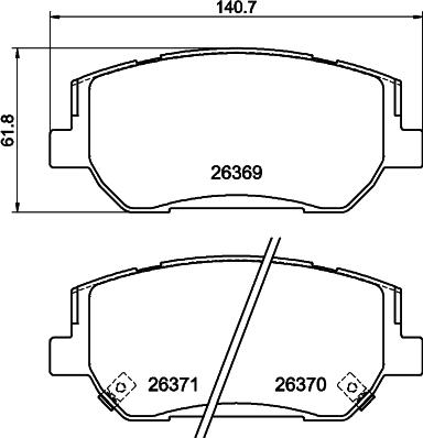 HELLA 8DB 355 046-181 - Kit pastiglie freno, Freno a disco autozon.pro