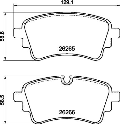 HELLA 8DB 355 040-941 - Kit pastiglie freno, Freno a disco autozon.pro