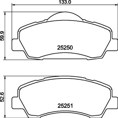 HELLA 8DB 355 040-561 - Kit pastiglie freno, Freno a disco autozon.pro