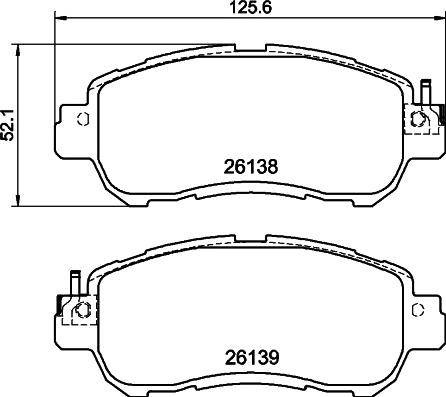 HELLA 8DB 355 040-571 - Kit pastiglie freno, Freno a disco autozon.pro