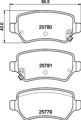 HELLA 8DB 355 040-611 - Kit pastiglie freno, Freno a disco autozon.pro