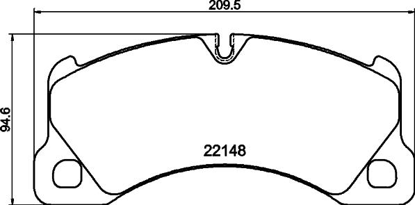 HELLA 8DB 355 040-631 - Kit pastiglie freno, Freno a disco autozon.pro