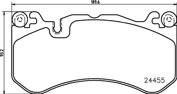 HELLA 8DB 355 040-091 - Kit pastiglie freno, Freno a disco autozon.pro