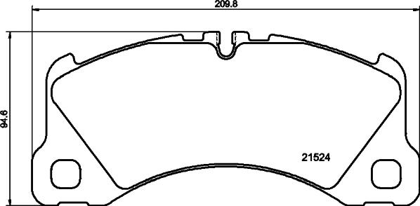 HELLA 8DB 355 040-051 - Kit pastiglie freno, Freno a disco autozon.pro