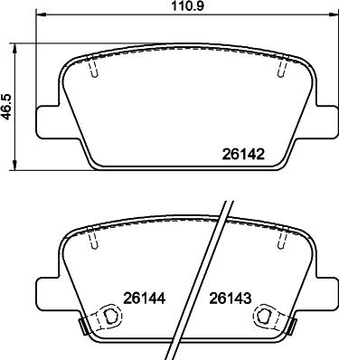 BENDIX BPD2441 - Kit pastiglie freno, Freno a disco autozon.pro