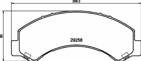 HELLA 8DB 355 040-281 - Kit pastiglie freno, Freno a disco autozon.pro